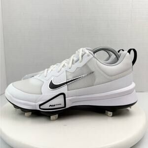 Nike Force Zoom Trout 9 Pro Mens Size 8 Metal Baseball Cleats White FB2907-100